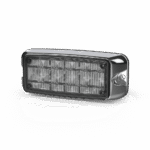 Luz de Advertencia de 5X2" 10 LED, Rojo/Azul, Bisel Cromado, Lente Transparente