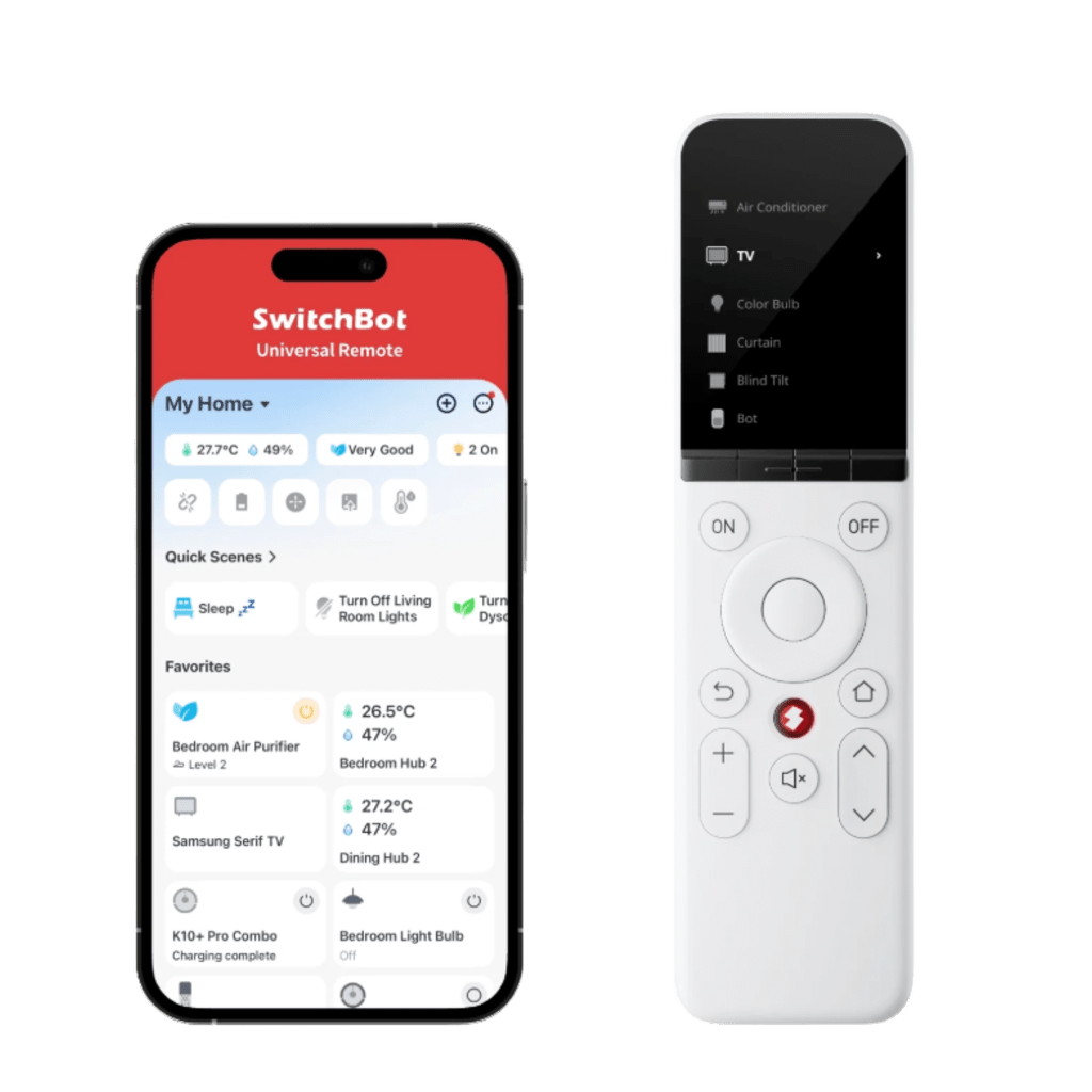 Control Remoto Universal IR / Pantalla LCD / Conexi?n WiFi + BLE / Compatible Matter / Alcance 120 m (393.7 ft) / 2000 mAh / Hasta 6 Meses Autonom?a