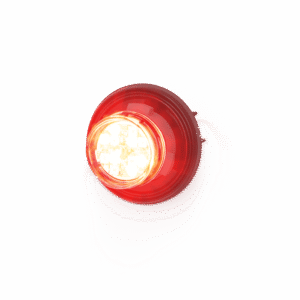 Estrobo Oculto de 12 LED, Rojo/Azul, Bisel Negro, Lente Transparente