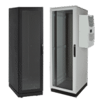 Gabinete de Telecomunicaciones ProLine V/D, 700 mm de Ancho, 800 mm de Profundidad, Compatible Con Aire Acondicionado Tipo G28, 42 UR, Color Negro