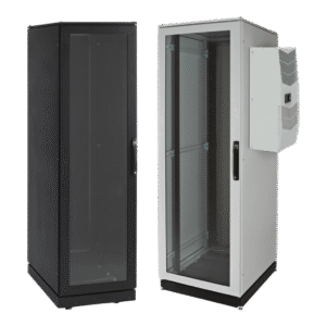 Gabinete de Telecomunicaciones ProLine V/D, 700 mm de Ancho, 800 mm de Profundidad, Compatible Con Aire Acondicionado Tipo G28, 42 UR, Color Negro