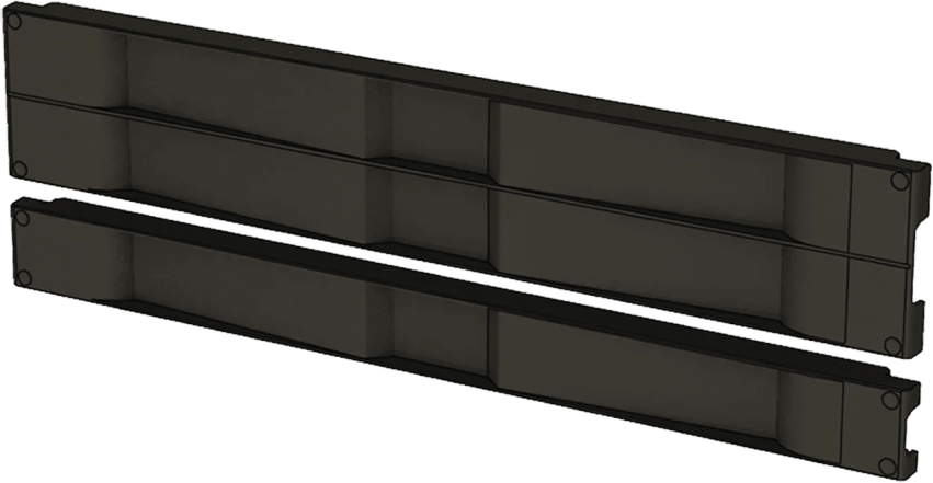 Tapa Ciega de Plástico de Instalación Rápida (Sin Herramientas / A Presión), para Rack de 19" 1 UR Color Negro