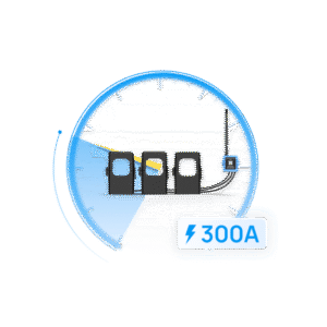 Medidor de corriente LoRaWAN para tres fases hasta 300 ampers