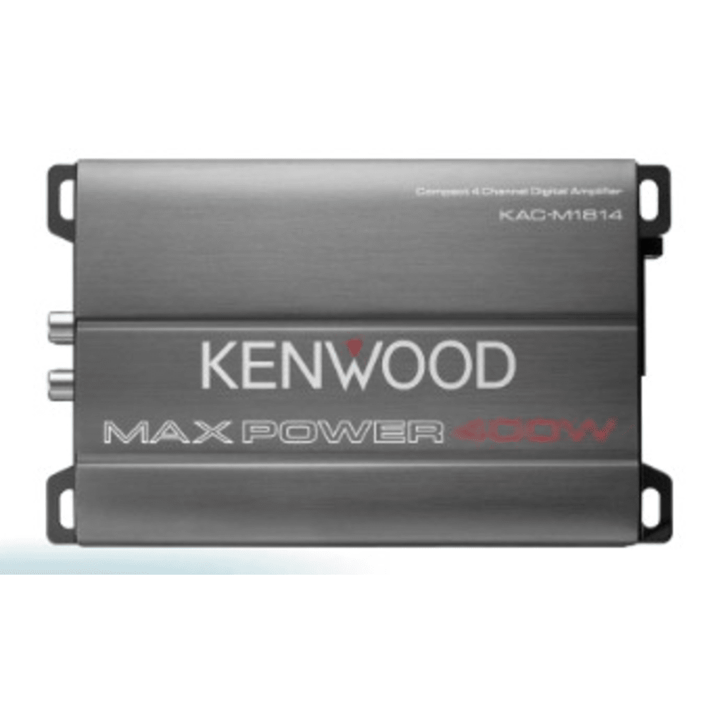 Amplificador Clase D KAC-M1814 / 400W Max / 45W x 4 RMS (4) / 45W x 4 RMS (2) / 90W x 2 Puenteado / Filtros Ajustables HPF/LPF / Entrada a Nivel de Altavoz / Recubrimiento Conformal / Compacto / Para Autom??vil, Marina, ATV y Motocicle