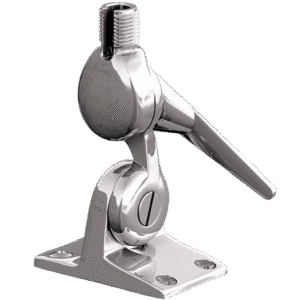 Soporte de Montaje de Cremallera de Acero Inoxidable / Dise??o sin Tuercas / Dientes de 5 Grados para Ajustes Finos / Ranura Especial para Cable / Liberaci??n de Acci??n Rǭpida / Superficies Inclinadas / Roscas Estǭndar 1-1