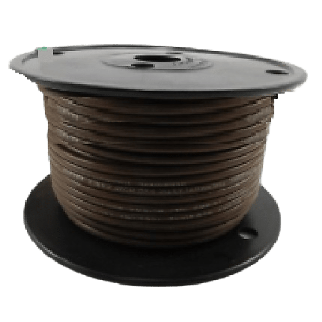 Cable ElǸctrico color cafǸ calibre 14 / UL 1015-1230 / 600 Voltios / Temperatura 105??C Seco 75??C Hǧmedo / Cobre Esta??ado Clase K / Aislante PVC Retardante de Llama VW-1 / Resistente a Humedad Abrasi??n ǁcid
