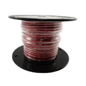 Cable Marino Primario Color Rojo Calibre 10 AWG / 100 Pies / PVC Retardante de Llama Rojo / Cobre Esta??ado Clase K / 600V / 105??C Seco 75??C Hǧmedo / Cumple UL 1015 UL 1028 UL 1230 UL 1231