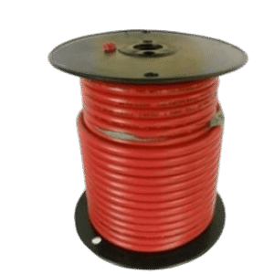 Cable Para Bater??a Color Rojo Calibre 1 AWG / Rollo de 100 Pies / Cobre Esta??ado Clase K / 600-1000V / 105??C Seco 75??C Hǧmedo / Resistente a Llama VW-1 / Flexible Extra / UL 1426 BC-5W2