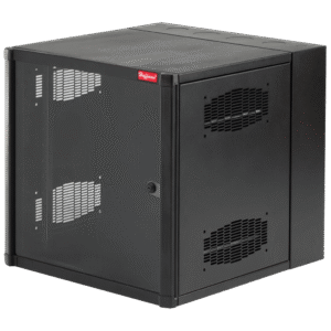 Gabinete AccessPlus de 26 UR Montaje en Pared de 19in, Rieles Numerados y Roscados #10-32, Puerta con Ventana de Seguridad, 600 mm de Ancho, 762 mm de Profundidad, Color Negro