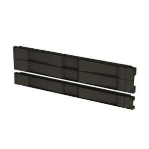 Tapa Ciega de Plǭstico de Instalaci??n Rǭpida (Sin Herramientas / A Presi??n), para Rack de 19" 2 UR Color Negro