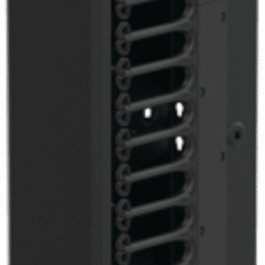 Gestor Vertical de Cableado CableTek-EC, Una Cara, 45U, Acero 1.9 mm, Negro RAL 9005, Montaje Universal 4 Postes, Cubierta Frontal Extra??ble, Soporte Cat 5e/6/6A/Fibra