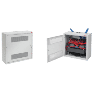 Gabinete Rack Horizontal D-Box, 4U, Acero Gris Claro RAL 7035, 48.00 x 24.00 x 8.00 pulgadas, Puerta Reversible 120??, Montaje Minorista, Sistema de Cierre, Ventilaci??n y Cableado Integrado