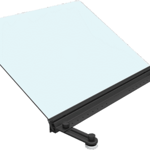 Deflector Superior Vertical para Rack Express, 10.90 x 23.60 x 22.50 pulgadas, Negro, Policarbonato PVC, Montaje MagnǸtico, Configuraci??n Pasillo Fr??o/Caliente, Paneles Transparentes