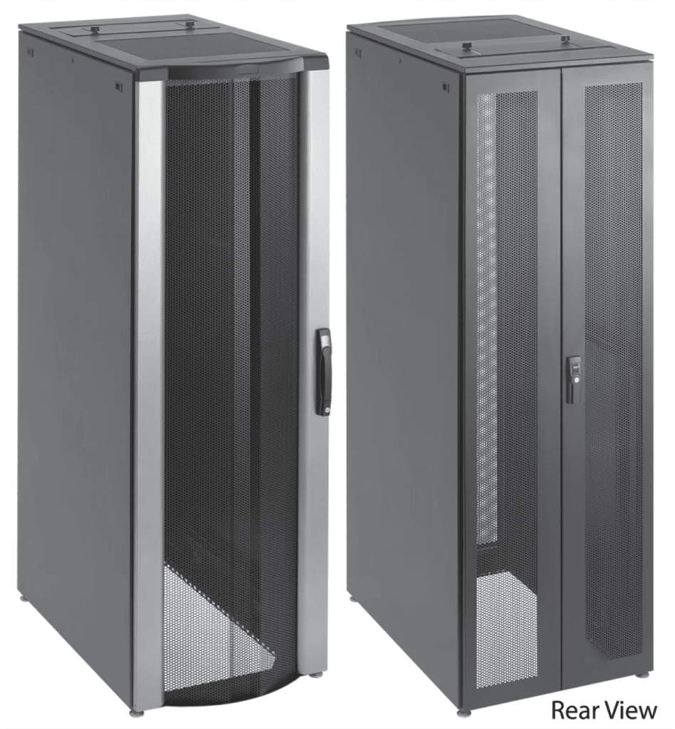 Gabinete para Servidores ProLine FloTek 42 UR Con Puertas Perforadas Alta Ventilaci??n, Profundidad Extendida 1200 mm y Ancho 600 mm Acero Color Negro