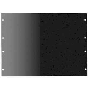 Tapa Ciega para Rack de 19 Pulgadas, 3 UR, Acero Negro