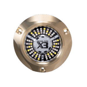 Luz Submarina LED SeaBlaze X3 / RGBW Spectrum / 8000 Lǧmenes / IP68 / 10-30 vDC / 65W / Bronce / PLI / TTP / CE