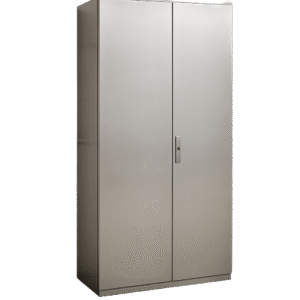 Gabinete de Acero Inoxidable IP55 (1000 x 2200 x 400 mm) con Placa Interna Galvanizada.