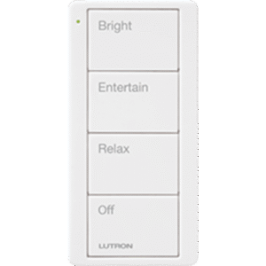 Control remoto inalambrico PICO, con escenas predefinidas para espacio en sala..