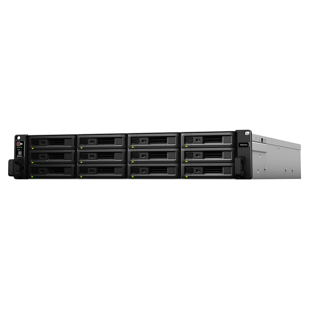 RackStation RS3618xs | Almacenamiento Empresarial | CPU Intel Xeon D-1521 | 12 Bah??as | Escalable a 36 Bah??as | 8GB DDR4 ECC | 10GbE | Compatibilidad con Virtualizaci??n .