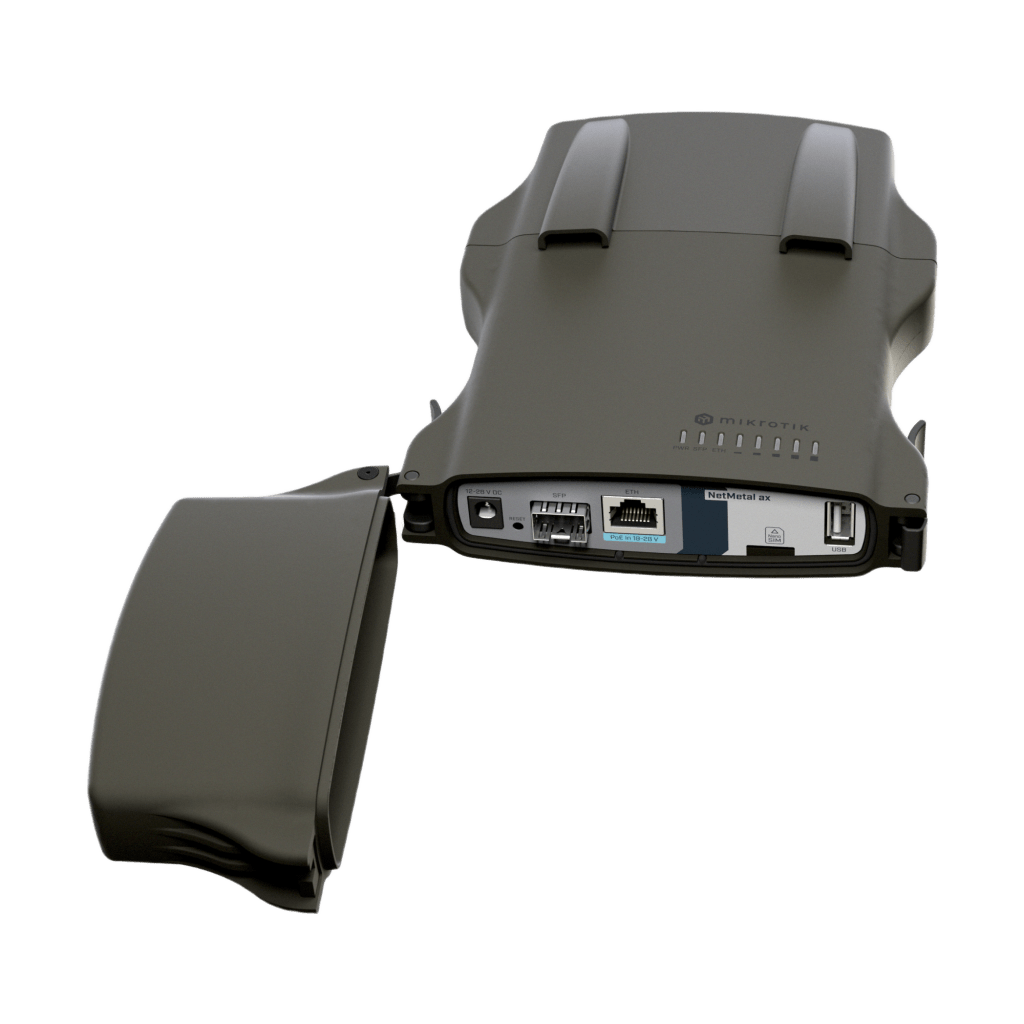 (NetMetal ax) ??? Radio conectorizado Wi-Fi 6 doble banda, Gigabit y SFP+ 2.5G para exteriores
