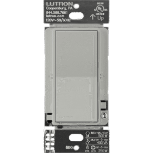 (RadioRa3) )Atenuador (dimmer) Auxiliar de pared, compañero de atenuadores multilocación. Usar en 3 vías o escalera.