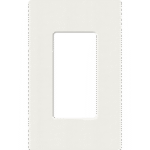 Placa de pared 1 espacio, para atenuador (dimmer), apagador ó control remoto inalámbrico LUTRON.