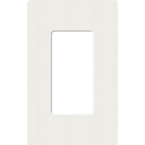 Placa de pared 1 espacio, para atenuador (dimmer), apagador ó control remoto inalámbrico LUTRON.