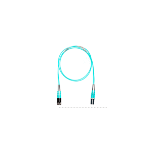 Jumper de Fibra Optica Multimodo 50/125 OM4, LC-SC Duplex, OFNR (Riser), Color Aqua, 5 Metros (16.40 Pies)
