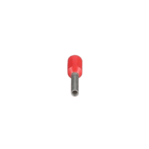 Ferrule Aislado PAN-TERM para Cable 8 AWG, Largo 12mm, DIN Color Rojo. Paquete 100 Piezas