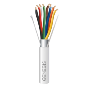 Carrete de 305 Metros (1000 Pies) / Cable de Cobre / 8 x 18 AWG / Plenum / Blindado / Para Interior / Color Blanco / Para Aplicaciones de Alarmas de Intrusión/Control de Acceso/ Automatización / Interfonos y Tv Porteros
