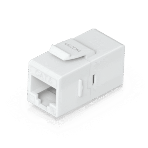 Keystone Coupler Cat6 Pass-Through para Cable Ethernet, Instalación Snap-In en Patch Panel, Paquete con 12 Piezas