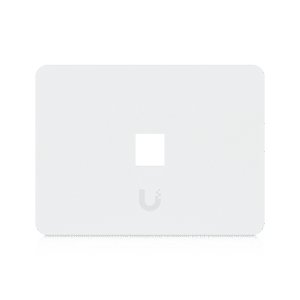 Placa de Pared Horizontal Universal para Keystone de 1 Puerto con Cubierta Pintable, Acabado Personalizable, Paquete con 4 Piezas