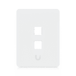 Placa de Pared Vertical Universal para Keystone de 2 Puertos con Cubierta Pintable, Acabado Personalizable, Paquete con 4 Piezas