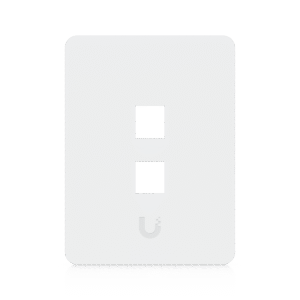 Placa de Pared Vertical Universal para Keystone de 2 Puertos con Cubierta Pintable, Acabado Personalizable, Paquete con 4 Piezas