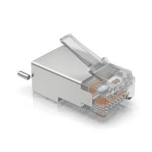 Paquete de 100 Conectores RJ45 Blindados Dise?ados para Cables Ethernet UISP (UISP Cable Pro y Cable Carrier)