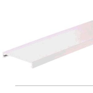 Tapa para Canaleta Ranurada, de 57.2 mm de Ancho, 1828.8 mm de Largo, Color Blanco
