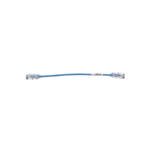 Cable de Parcheo UTP Cat6A, CM/LSZH, Di?metro Reducido (28AWG), Color Azul, 20 cm (7.87 pulgadas).