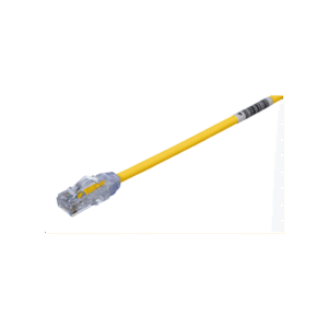 Cable de Parcheo UTP Cat6A, CM/LSZH, Di?metro Reducido (28AWG), Color Amarillo, 4.57 Metros (15 Pies)