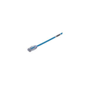 Cable de Parcheo UTP Cat6A, CM/LSZH, Di?metro Reducido (28AWG), Color Azul, 9.14 Metros (30 Pies)