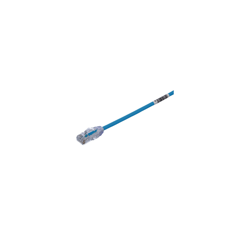 Cable de Parcheo UTP Cat6A, CM/LSZH, Di?metro Reducido (28AWG), Color Azul, 9.14 Metros (30 Pies)