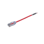 Cable de Parcheo TX6, UTP Cat6, Diámetro Reducido (28AWG), Color Rojo, 30 ft