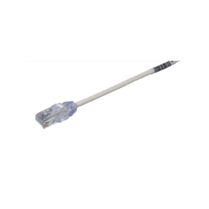 Cable de Parcheo TX6, UTP Cat6, Di?metro Reducido (28AWG), Color Blanco Mate, 7.62 Metros (25 Pies)