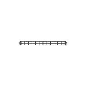 Panel de Parcheo Modular Mini-Com (Sin Conectores), Plano, Blindado, Alta Densidad, de 48 Puertos, 1UR