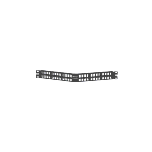 Panel de Parcheo Modular Keystone (Sin Conectores), Angulado, de 48 Puertos, 1UR