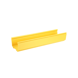 Canaleta FiberRunner™ 6X4, de PVC Rígido, Color Amarillo, 3 m de Largo