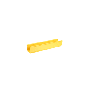 Canaleta FiberRunner™ 4X4, de PVC Rígido, Color Amarillo, 3 m de Largo
