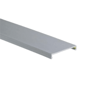 Tapa para Canaleta Ranurada, de 23.9 de Ancho, 1830 mm de Largo, Color Gris