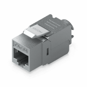 Keystone Jack Cat6A Tipo Toolless para Terminación sin Herramientas, Instalación Snap-In en Patch Panel, Paquete con 12 Piezas