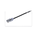 Cable de Parcheo UTP Cat6A, CM/LSZH, Di?metro Reducido (28AWG), Color Negro, 0.5 Metros (1.64 Pies)