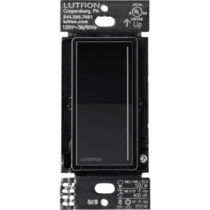 (RadioRa3) Atenuador táctil Sunnata Dimmer PRO color negro brillante , requiere cable neutro / soporta 250W LED